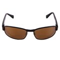 Bolle Men's'Malcolm' Satin Black Plastic Polarized Fashion Sunglasses