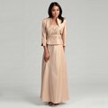 Jessica Howard Women's Gold Two-piece Gown