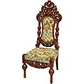 Mahogany Citrine Flowers Queen Victoria Parlor Chair (China)