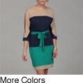 Jonathan Martin Women's Colorblock Tie Dress
