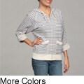 Calvin Klein Performance Women's Striped Zip-front Hoodie