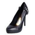 Fergie Women's 'Getty' Black Hidden Platform Pumps