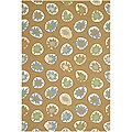 Hand Hooked Sand Area Rug (2'x3')