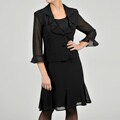 Danny & Nicole Women's Georgette Jacket Dress Set