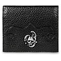 Zeyner Black Leather Credit Card and ID Case