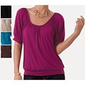 Illusion Women's Banded Scoop Neck Top