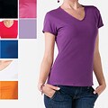 Illusion Women's Cotton V-Neck Tee