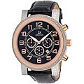 Joshua & Sons Men's Stainless Steel Chronograph Strap Watch