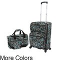 U.S. Traveler Quilted 2-piece Expandable Carry-On Spinner Luggage Set