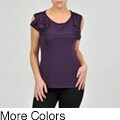 Elio Women's Rose Detailed Sleeveless Sweater