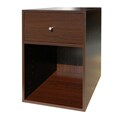 'Kubus' Espresso Cabinet with Drawer