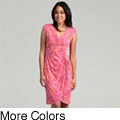 London Times Women's Floral Empire Dress