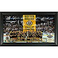 Highland Mint Boston Bruins 2011 Stanley Cup Banner Raising Signature Framed Photo