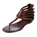 Jessica Simpson Women's 'Danson' Brown Leather Sandals