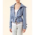 Apart Women's Sky Blue Weekend Bomber Jacket