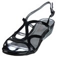 Sam & Libby Women's 'Bedda' Black Open-toe Wedged Sandals