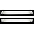 Marriott Series 2-light Brushed Nickel Opal Acrylic Bath Strips (2 Pack)