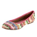 BC Footwear Women's 'Limousine' Multi Raffia Flats