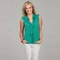A few more facts on Front Tropical Splash Jessica Simpson Junior's Ruffle Tie Front Top