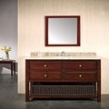 Granite Top Dakota 2-drawer Hardwood Vanity