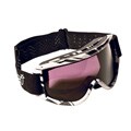 Mossi Black/ Smoke Dual Lens Motorcycle Goggles