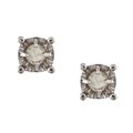 Sterling Silver Diamond Accent Single Stud Earring