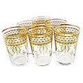 Berber Gold Moroccan Hand-painted Tea Glasses (Morocco)