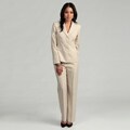 Evan Picone Women's Almond 3-button Pant Suit