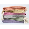 Nine Space Herringbone Bamboo Throw