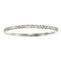 10k White Gold 1/8ct TDW Diamond Thin Band (G-H, I1-I2)
