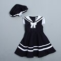 Rare Editions Toddler Girl's Navy Sailor Dress and Hat