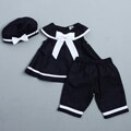 Rare Editions Infant Girl's Nautical Capri Set