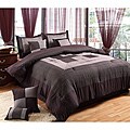 'Violet' Plum Oversized 8-piece Comforter Set