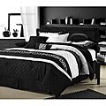 Cheetah Black/ White Oversized 8-piece Comforter Set
