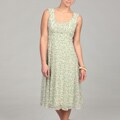 Connected Apparel Women's Ruched Chiffon Dress