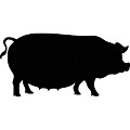 Instant Chalkboard Peel and Stick Pig Sticker