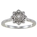 Sterling Silver 1/10ct TDW Diamond Composite Engagement Ring (H-I, I2-I3)