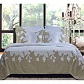 Audrey Floral Cotton King-size Quilt Set