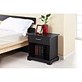 Enitial Lab Bosman 1-Drawer Black Nightstand