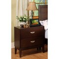 Enitial Lab Ridge Brown Cherry 2-Drawer Nightstand