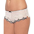 Biatta Intimates Women's 'Laurette' Ivory Embroidered Mesh Boy Shorts