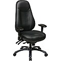 Office StarBlack Eco Leather Multi-Function High-back Chair