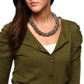Kenneth Jay Lane Wrapped Multi Chain Necklace