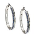 Jessica Simpson Silvertone Hoop Earring