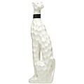 Red Vanilla 15-Inch White Canine Ceramic Figurine