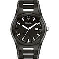 Bulova Men's Black Stainless Steel Watch