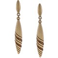 BCBG Goldtone Linear Drop Fashion Earrings