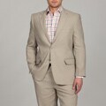 Adolfo Men's 2-button Tan Linen Suit