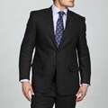 Adolfo Men's 2-button Black Linen Suit