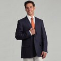 Adolfo Men's 2-button Navy Linen Sportcoat